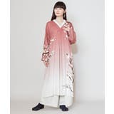 ピンクベージュ | 【カヤ】梅美し（うめいつし）ワンピース | チャイハネ 