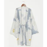 ライトブルー | 【カヤ】透かし柄羽織 | アミナコレクション 