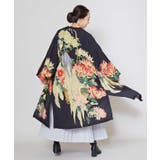 ブラック | 【カヤ】【UVカット加工】花鳥羽織 | チャイハネ
