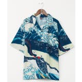 ネイビー | 【カヤ】倭の絵シャツ《Mサイズ》 | アミナコレクション