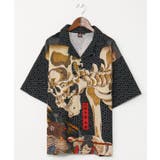 ブラック | 【カヤ】倭の絵シャツ《Mサイズ》 | アミナコレクション