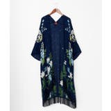 ネイビー | 【カヤ】【UVカット加工】花錦羽織 | アミナコレクション 
