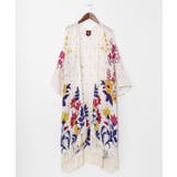 ベージュ | 【カヤ】【UVカット加工】花錦羽織 | アミナコレクション 