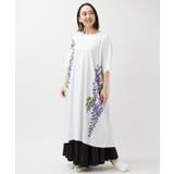 【カヤ】【ＵＶカット加工】紫藤 羽織付きワンピース | アミナコレクション  | 詳細画像6 
