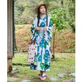 【カヤ】【UVカット加工】容花(かおばな)着物風羽織 | アミナコレクション | 詳細画像1
