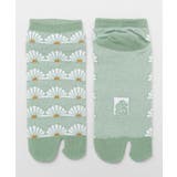 ライトグリーン | 【カヤ】菊紋鹿の子足袋（23-25cm） | アミナコレクション 