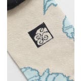 【カヤ】花装い浅葱 足袋型くつ下（25-28ｃｍ） | アミナコレクション  | 詳細画像4 