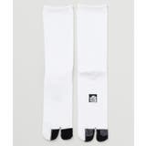 ホワイト×ブラック | 【カヤ】滑り止め足袋型靴下（25-28ｃｍ） | アミナコレクション