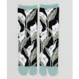 ブラック | 【カヤ】水芭蕉 足袋型靴下（23-25cm） | アミナコレクション 