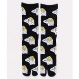 ブラック×ホワイト | 【カヤ】未の群れ足袋靴下（25-28ｃｍ） | アミナコレクション 