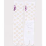 ホワイト×レッド | 【カヤ】超大吉足袋靴下(25-28cm) | アミナコレクション
