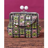 グリーン×ピンク | 【カヤ】レトロガラス親子がま口 | アミナコレクション 