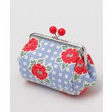 ブルー系その他 | 【カヤ】格子レトロ俵がま口 | アミナコレクション 