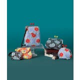 【カヤ】格子レトロ親子がま口 | アミナコレクション  | 詳細画像1 