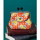 オレンジ系その他 | 【カヤ】格子レトロ親子がま口 | アミナコレクション 