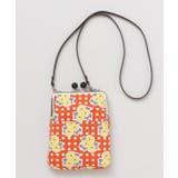 オレンジ系その他 | 【カヤ】格子レトロがま口ショルダーバッグ | アミナコレクション