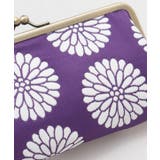 【カヤ】花ふくれ織り がま口メガネケース | アミナコレクション | 詳細画像1