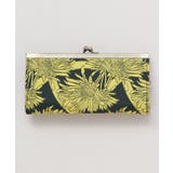 ゴールド系その他 | 【カヤ】花影ふくれ織りがま口長財布 | アミナコレクション 