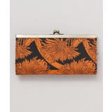 ブラウン系その他 | 【カヤ】花影ふくれ織りがま口長財布 | アミナコレクション 