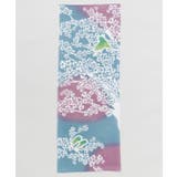 桜 | 【カヤ】桜とメジロ手拭 | アミナコレクション