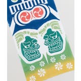 【カヤ】祭り獅子舞 注染手拭い | アミナコレクション | 詳細画像1