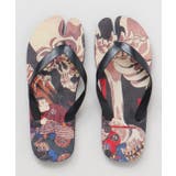 【カヤ】浮世絵足袋型ビーチサンダル(23-24cm ) | チャイハネ | 詳細画像1