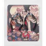 ブラック | 【カヤ】浮世絵足袋型ビーチサンダル(23-24cm ) | チャイハネ