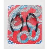 レッド | 【カヤ】浮世絵足袋型ビーチサンダル(23-24cm ) | チャイハネ