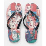 ピンク | 【カヤ】浮世絵柄足袋サンダル（24-25cm） | アミナコレクション 