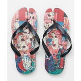 ピンク | 【カヤ】浮世絵柄足袋サンダル（26-28cm） | アミナコレクション 
