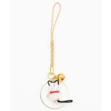 ホワイト×ブラック | 【カヤ】水引猫ストラップ | アミナコレクション 