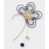 ネイビー | 【倭物やカヤ】花水引イヤーフック | アミナコレクション
