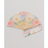 イエロー | 【カヤ】菊モダン扇子 | アミナコレクション 