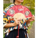 【カヤ】刺しジャン扇子 | アミナコレクション | 詳細画像1 
