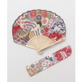 パープル | 【カヤ】開花扇子 | アミナコレクション 