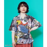 ブラック | 【カヤ】アロハシャツ（Mサイズ）《水木しげる》 | アミナコレクション 