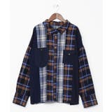 【チャイハネ】チェックパッチワークシャツ | アミナコレクション  | 詳細画像2 