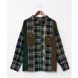 【チャイハネ】チェックパッチワークシャツ | アミナコレクション  | 詳細画像3 