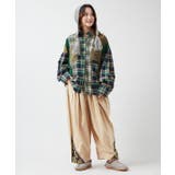 【チャイハネ】チェックパッチワークシャツ | アミナコレクション  | 詳細画像4 