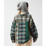 【チャイハネ】チェックパッチワークシャツ | アミナコレクション  | 詳細画像6 