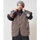 【チャイハネ】モケリプードルファーメンズベスト | アミナコレクション | 詳細画像6 