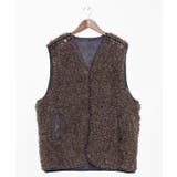 グレー | 【チャイハネ】モケリプードルファーメンズベスト | アミナコレクション