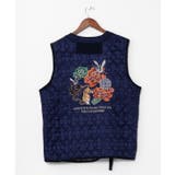 ネイビー系 | 【チャイハネ】イキライドメンズキルティングベスト | アミナコレクション