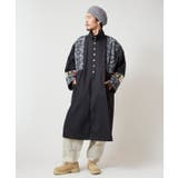 【チャイハネ】ヤオリ異素材パッチワークMEN'Sロングカーディガン | アミナコレクション | 詳細画像4 