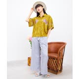 【チャイハネ】サテンレイフレアパンツ | アミナコレクション  | 詳細画像2 