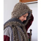 【チャイハネ】モケリマフラー【フード付き】 | アミナコレクション  | 詳細画像2 