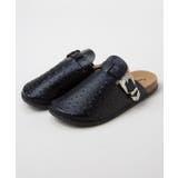 ブラック | 【チャイハネ】ドットラメンズサンダル | アミナコレクション