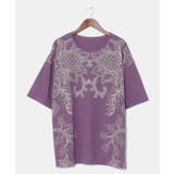 パープル | 【チャイハネ】ラジャスタンメンズTシャツ | チャイハネ