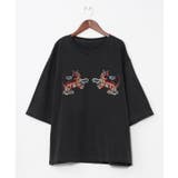 ブラック | 【チャイハネ】ラオリャンメンズTシャツ | アミナコレクション 