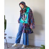 【チャイハネ】カラフルループニットカーディガン | アミナコレクション  | 詳細画像1 